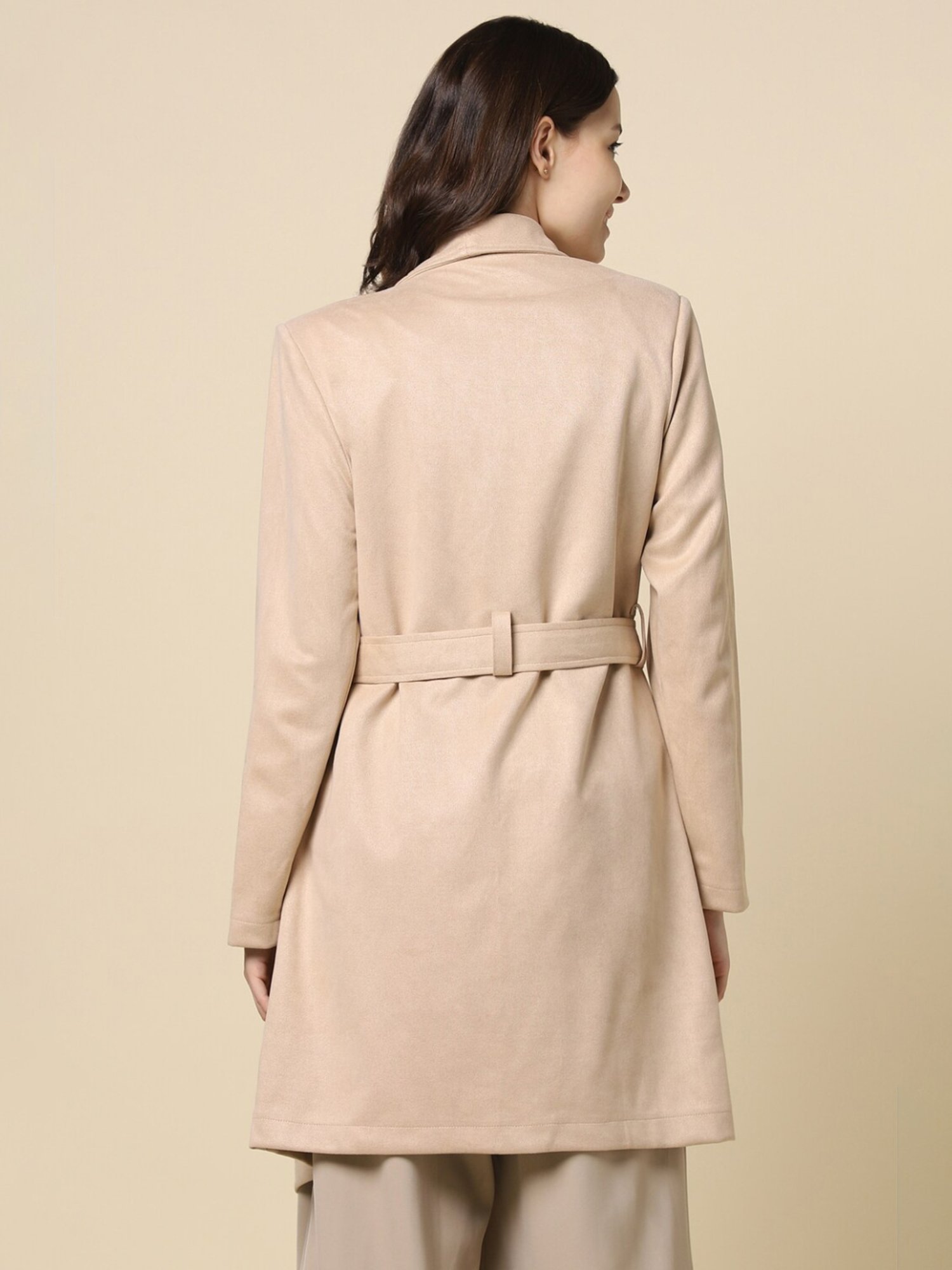 Allen Solly Beige Cotton Shrug