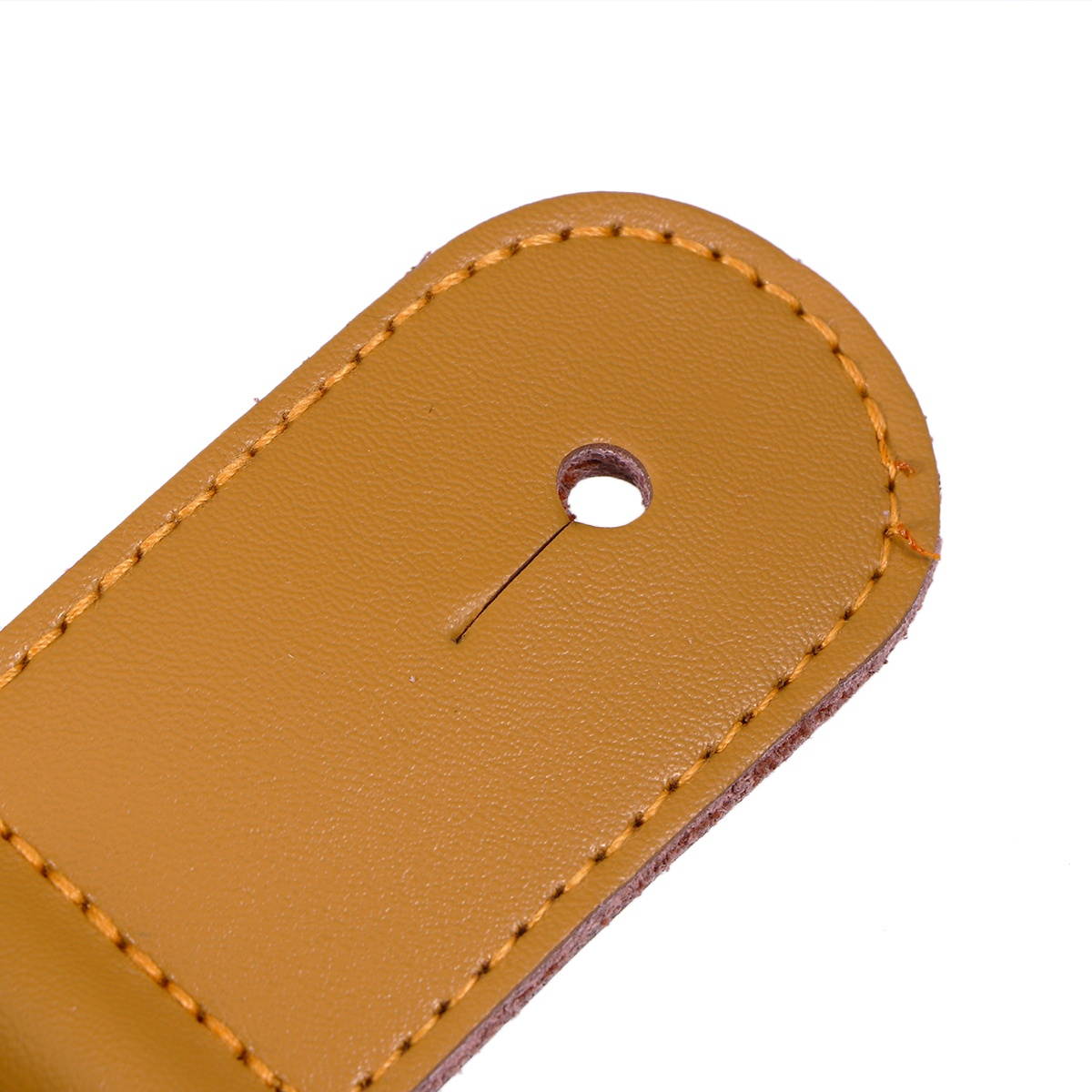 Country Style Cotton Linen & Genuine Leather Strap for Ukulele Shoulder Strap (Jujube Red)