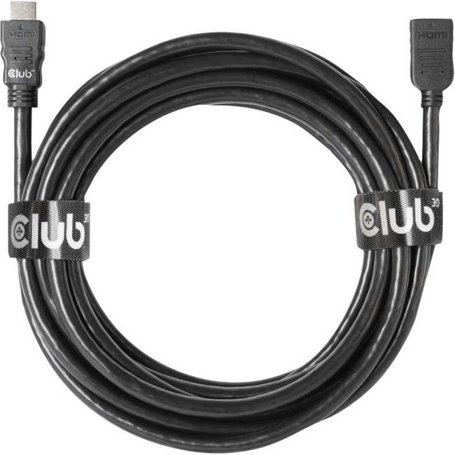 Club3D CAC-1325 16.4 ft. (5.0 m) High Speed HDMI Extension Cable 4K60Hz M/F 5m/16.4 ft. 26 AWG