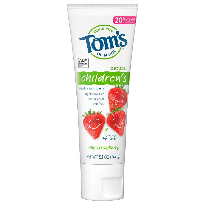 Tom's of Maine Silly Strawberry Children's Anticavity Toothpaste - 5.1oz