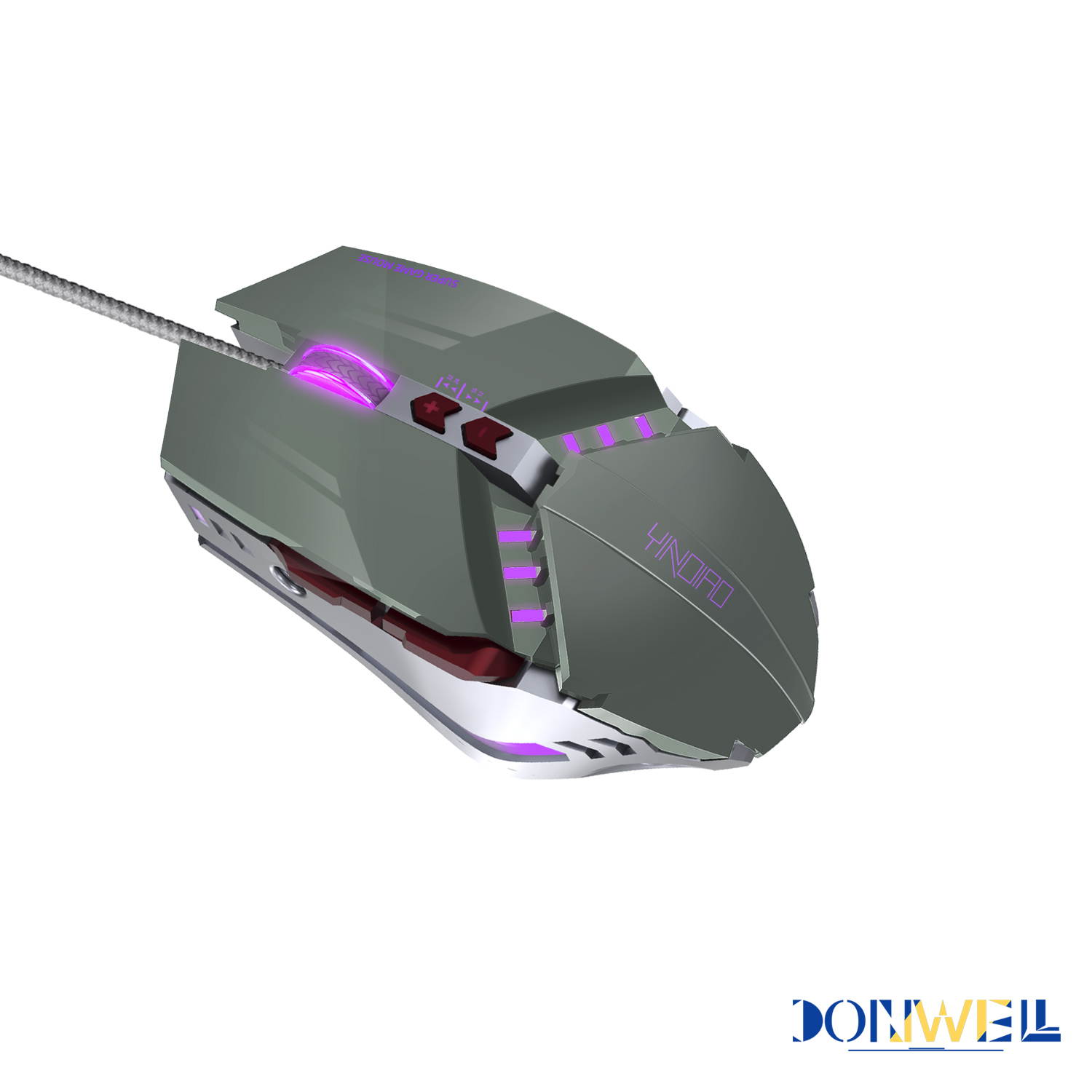 Donwell 7-Buttons Gaming Mouse USB Wired LED Breathing Fire Button 3200 DPI Laptop PC, Valentines Day gift, Gaming Mechanical Wired Mouse