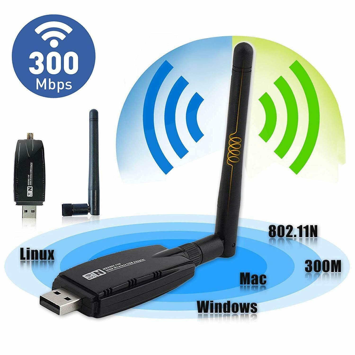 300Mbps Wifi Repeater Wireless-N Range Extender Signal Booster Network Router