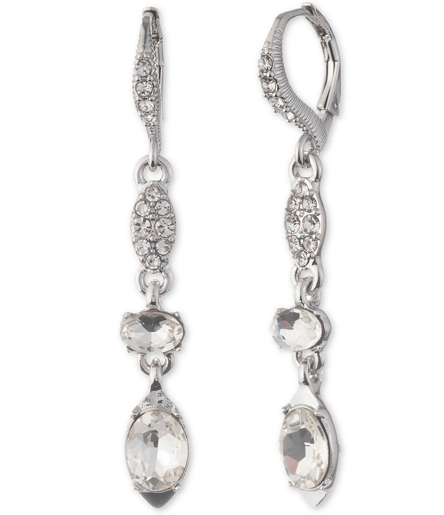 Givenchy Crystal Small Drop Leverback Earrings