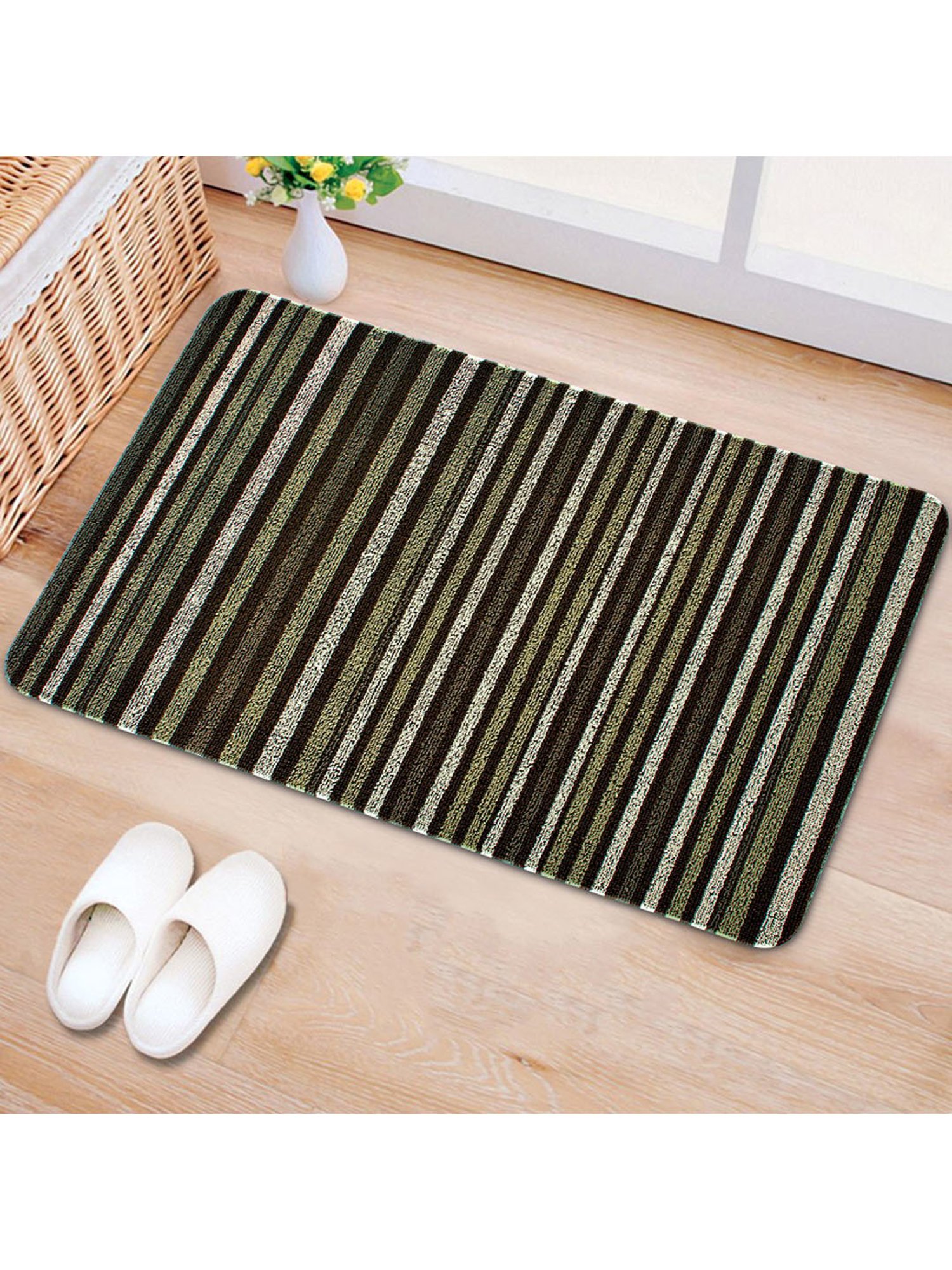 Freelance Black PVC Set of 1 Door Mats