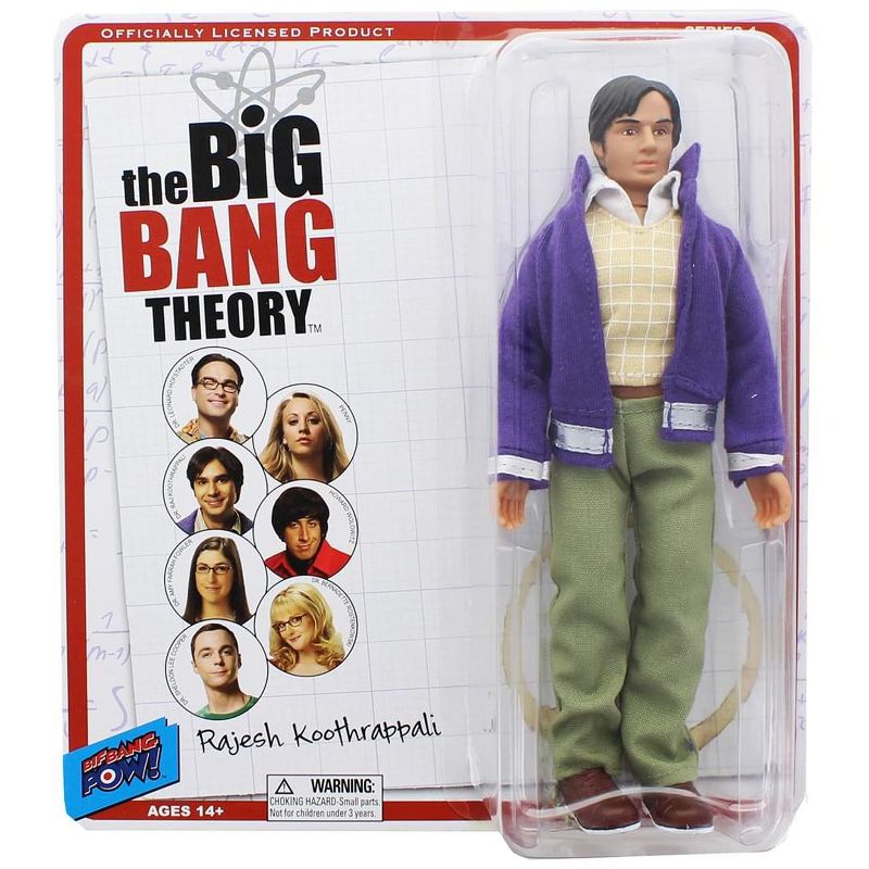 Bif Bang Pow Big Bang Theory 8" Retro Clothed Action Figure, Raj
