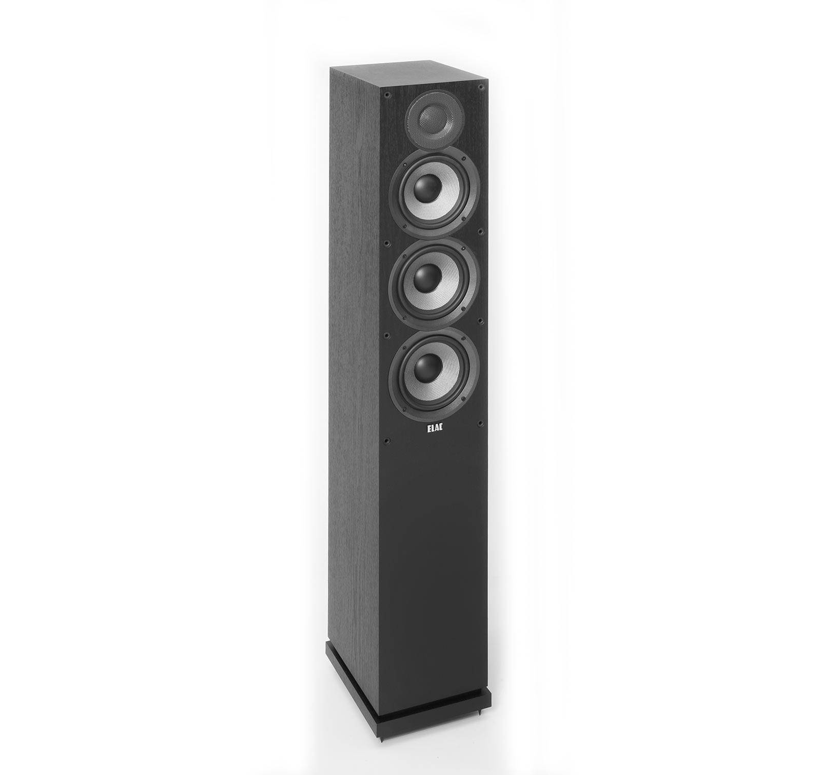 Elac Debut 2.0 F5.2 Aramid-Fiber Floorstanding Speaker - Each (Black Ash Vinyl)