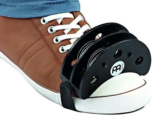 meinl foot tambourine with stainless steel jingles  not made in china  accompaniment for cajon gigs, 2year warranty, fjs2sbk