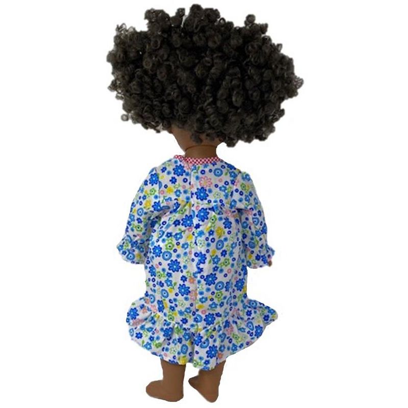 The Queen's Treasures Little House on the Prairie Green Calico Dress, Bonnet & Apron for 18" American Girl Dolls