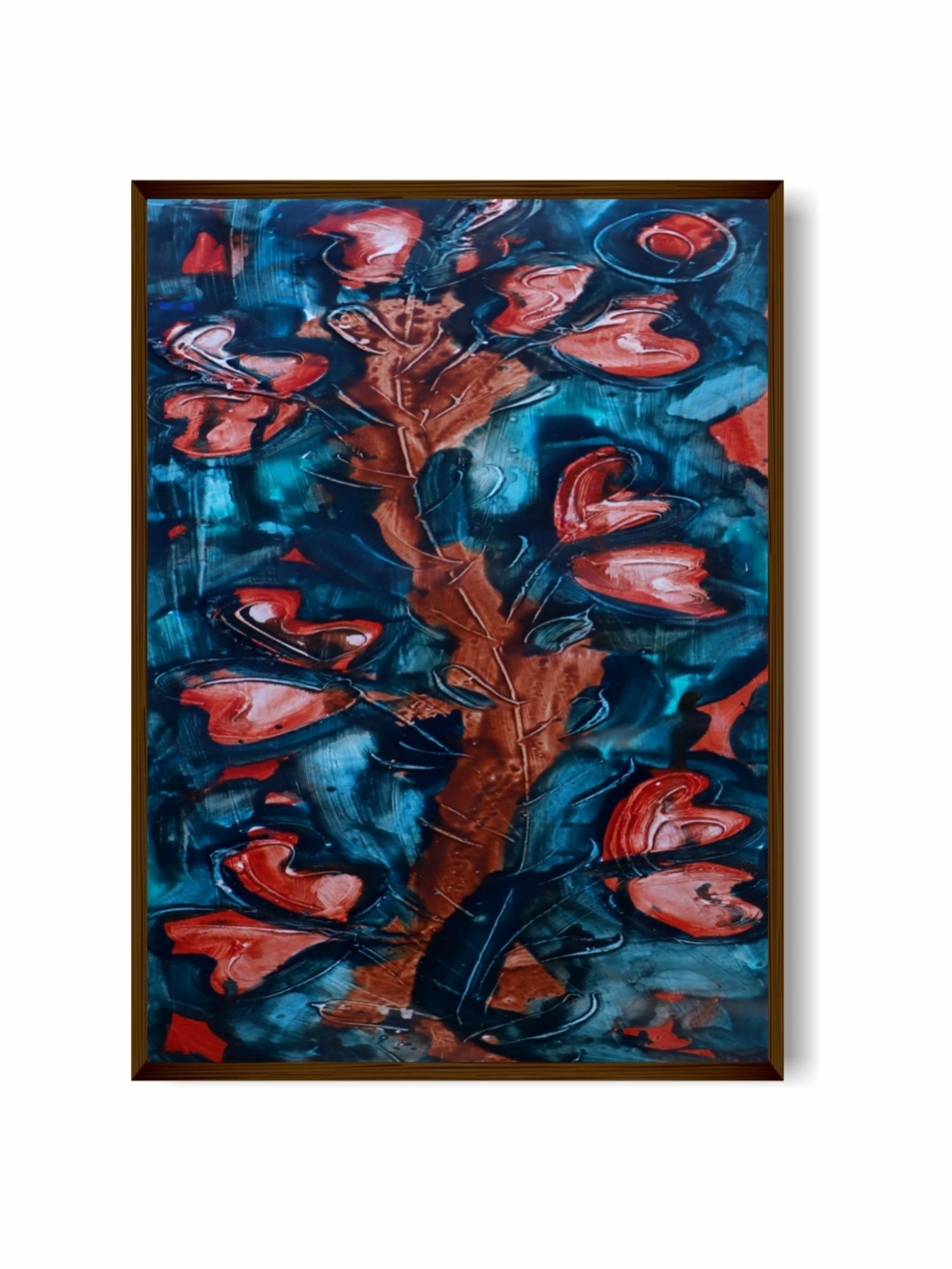 The Art House Abstract Multicolor Canvas Painting