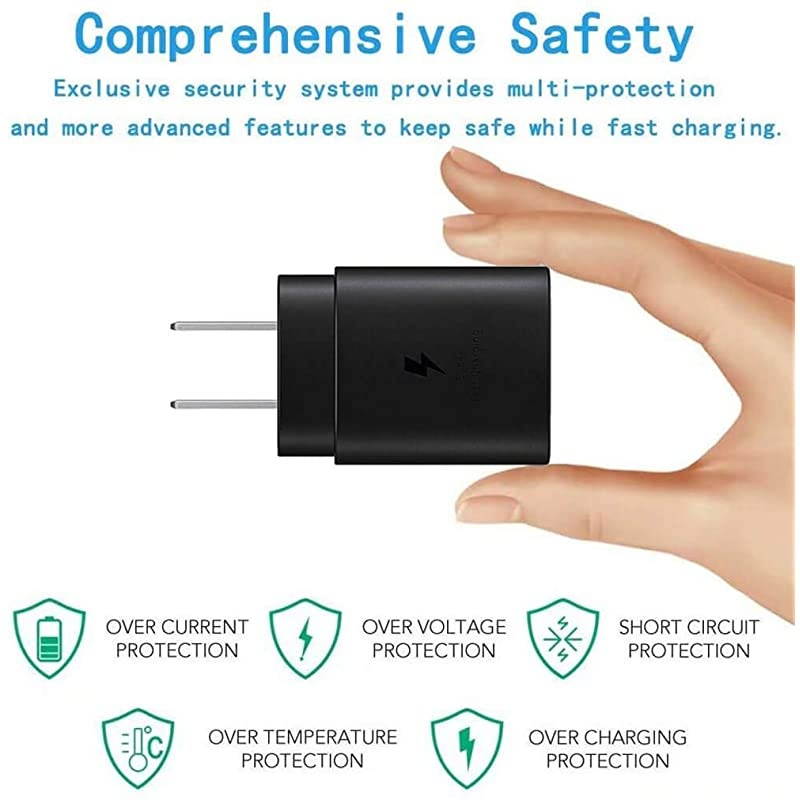 USBC Super Fast Charging Wall Charger25W PD Charger Adapter for iPhone 11 Pro Max Xs Max XR X 8 Plus iPad Pro Galaxy Note10 S10+ S20 S9 S8 Google Pixel 2 4 3a XL LG and More