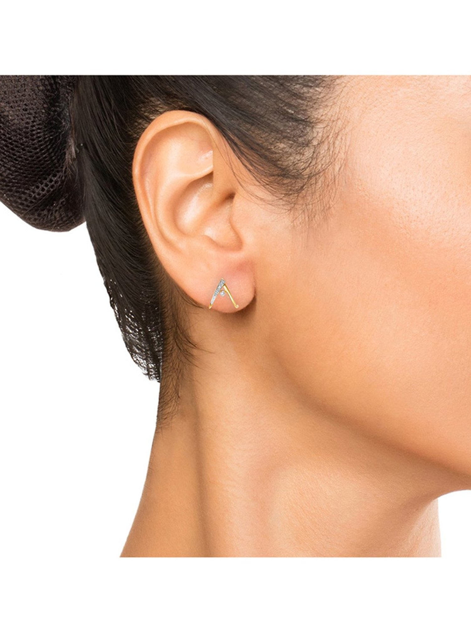 Mia by Tanishq 14k Gold & Diamond Earrings for Women