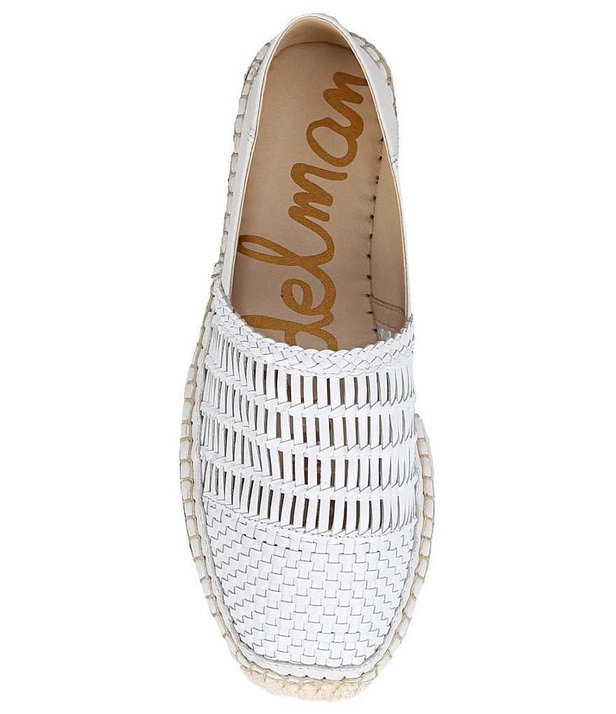 Sam Edelman Pen Woven Leather Espadrille Flats