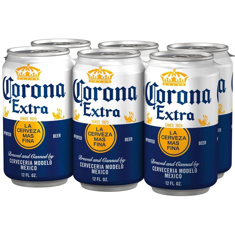 Corona Extra Lager Beer - 6pk/12 fl oz Cans