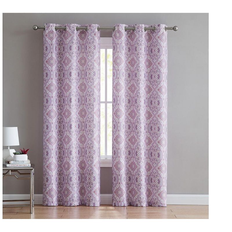 VCNY Home Like the Wind Blackout Curtain Panel Pair - Purple - Pair 38 x 84