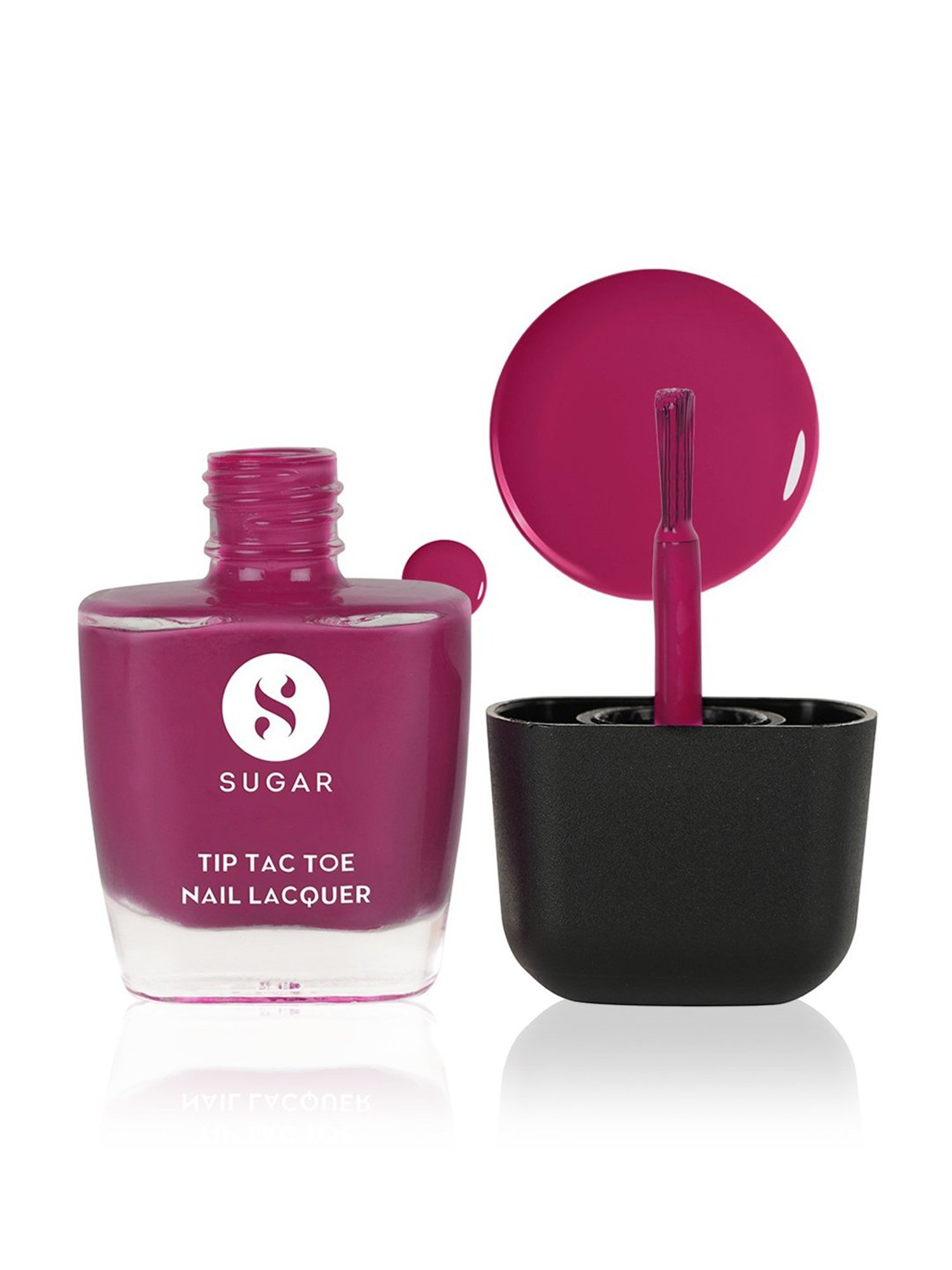 SUGAR Cosmetics Tip Tac Toe Nail Lacquer Classic 23 Mystic Megenta - 9 ml