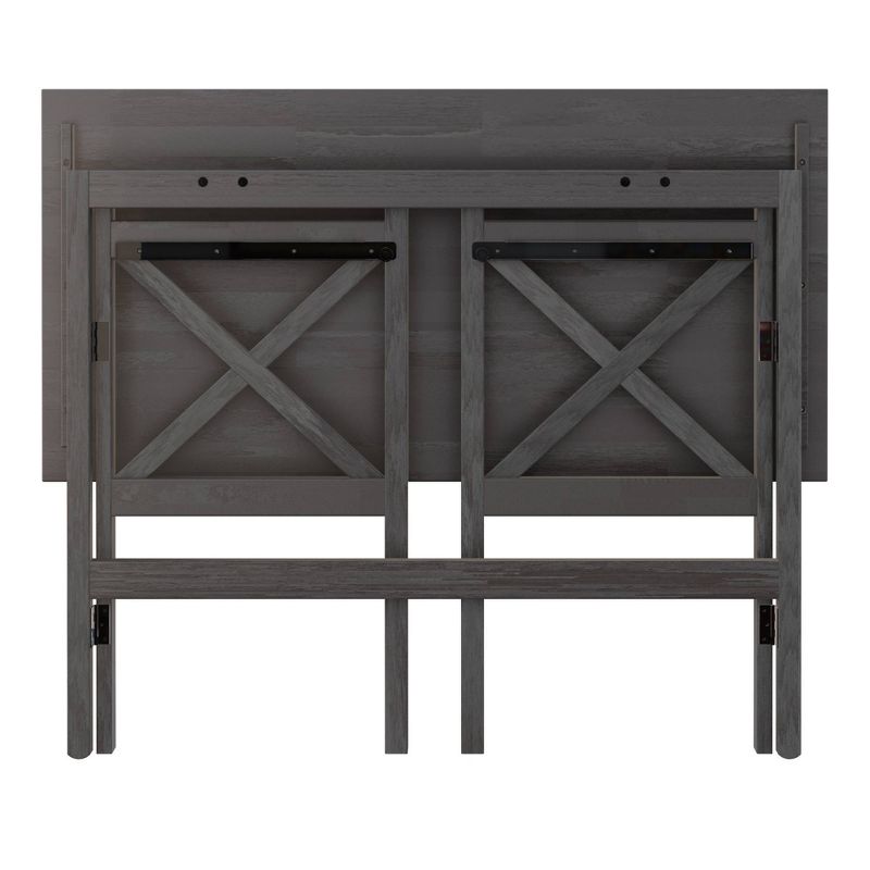 Xander Foldable Desk Oyster Gray - Winsome