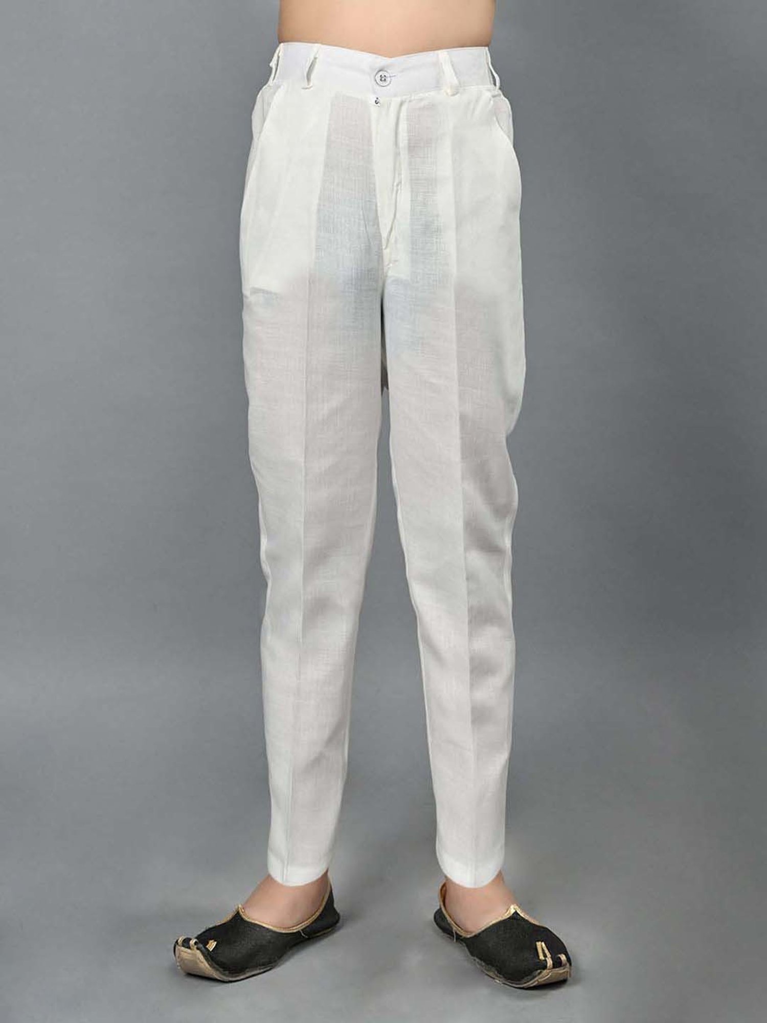 Ahhaaaa Kids Green & White Embellished Full Sleeves Sherwani Set