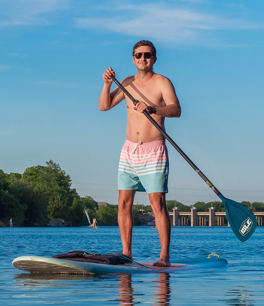 Polo Ralph Lauren Traveler Solid Blue 5 3/4#double; Inseam Swim Trunks