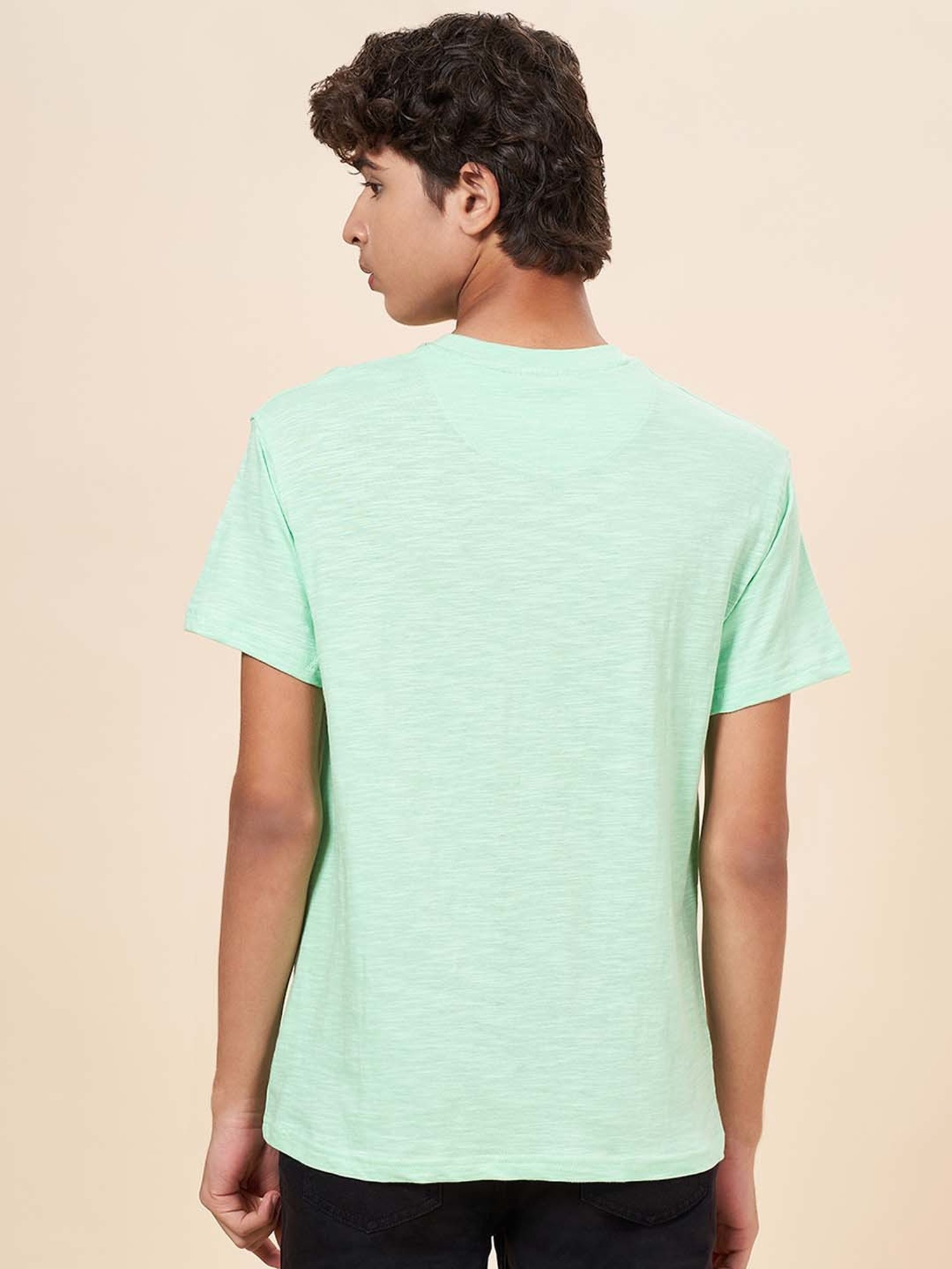 Coolsters by Pantaloons Kids Green Cotton Printed T-Shirt