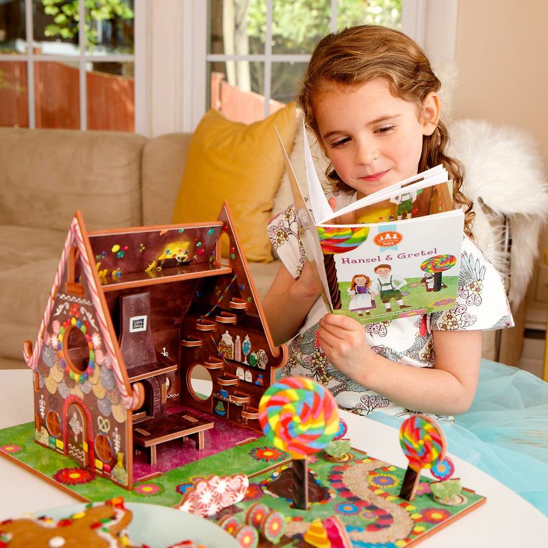 Storytime Toys Hansel and Gretel 3D Puzzle - 3 in 1 Book and Toy Set - Book, Build, and Play