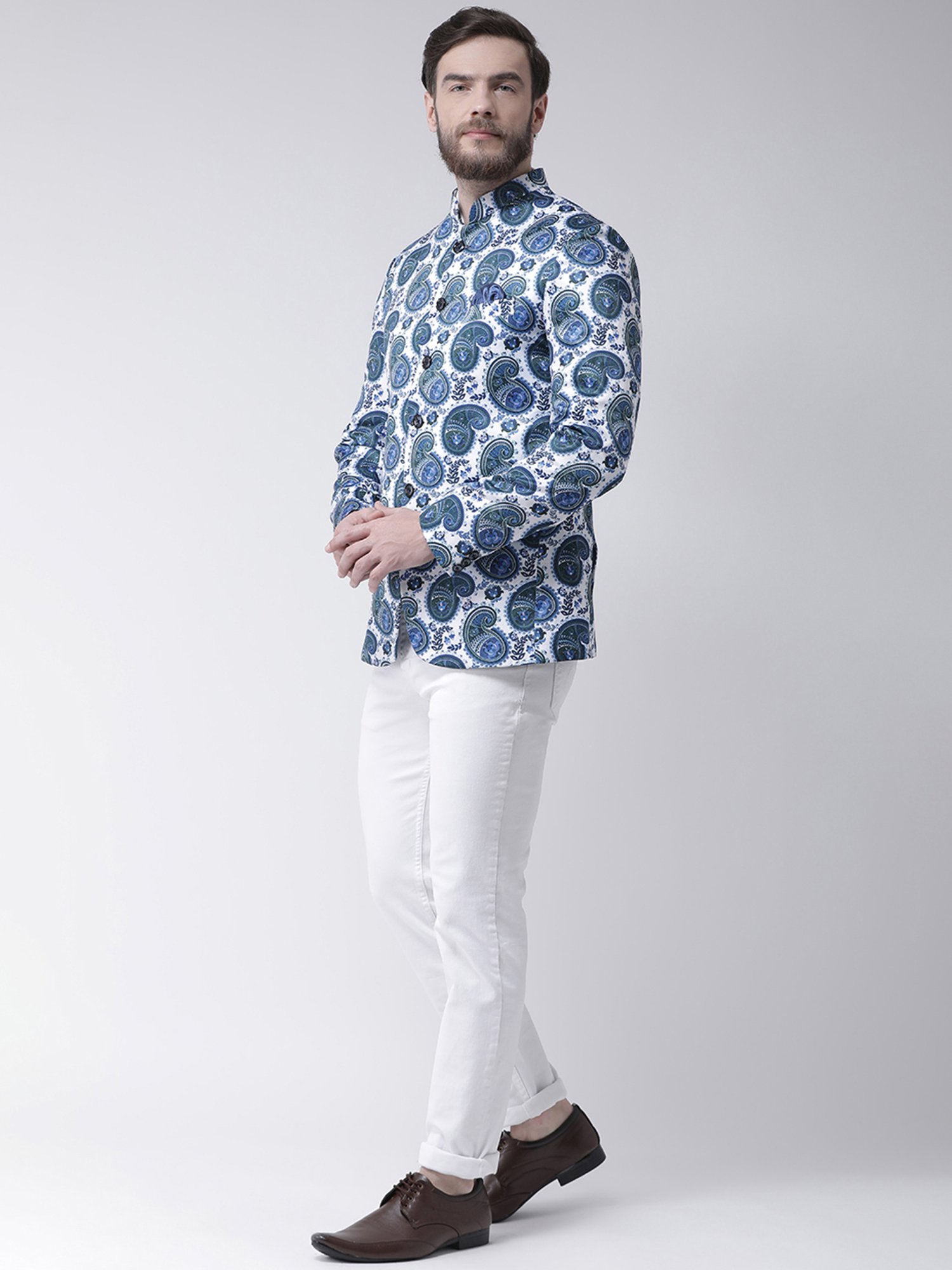 Hangup Plus Multicolor Regular Fit Printed Blazer