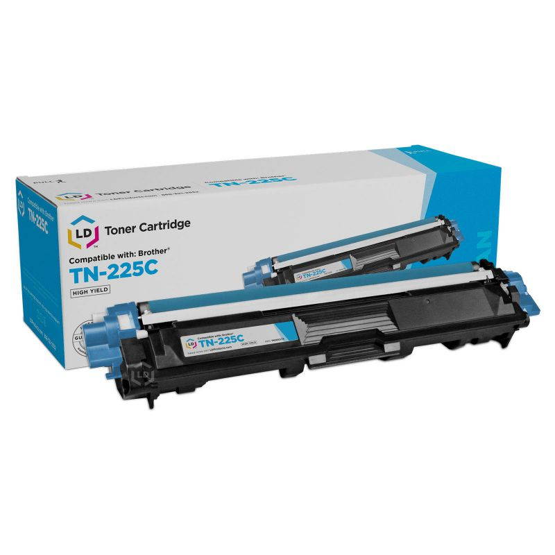 LD &copy; Brother Compatible TN221 & TN225 Bulk Set of 8 laser toner Cartridges:  2 Black / Cyan / Magenta / Yellow for use in the HL-3140CW. HL-3170CDW, MFC-9130CW, MFC-9330CDW & MFC9340CDW Printers