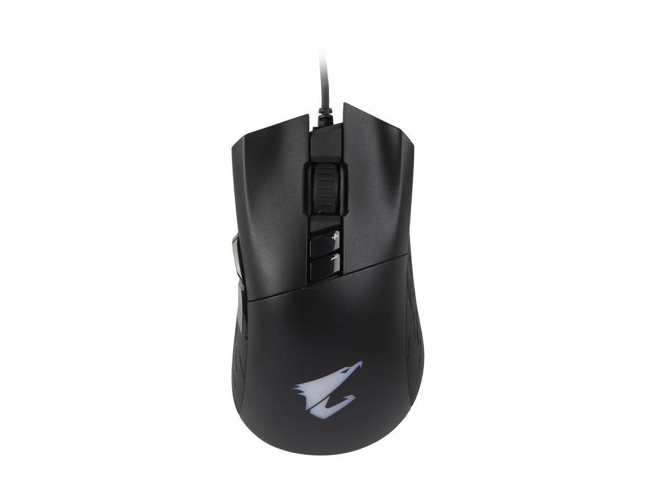 GIGABYTE AORUS RGB 16000 dpi Optical Sensor Fully Programmable and Saved Onboard 16.7M Customizable Lighting Gaming Mouse - GM-AORUS M5