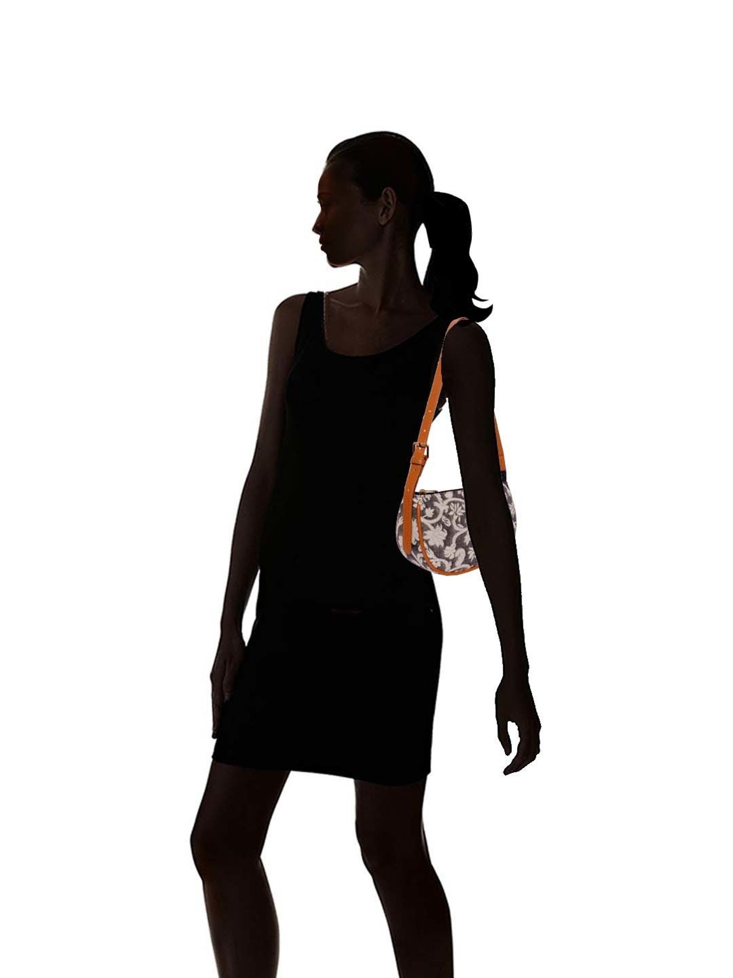 BELWABA Grey Printed Small Shoulder Bag