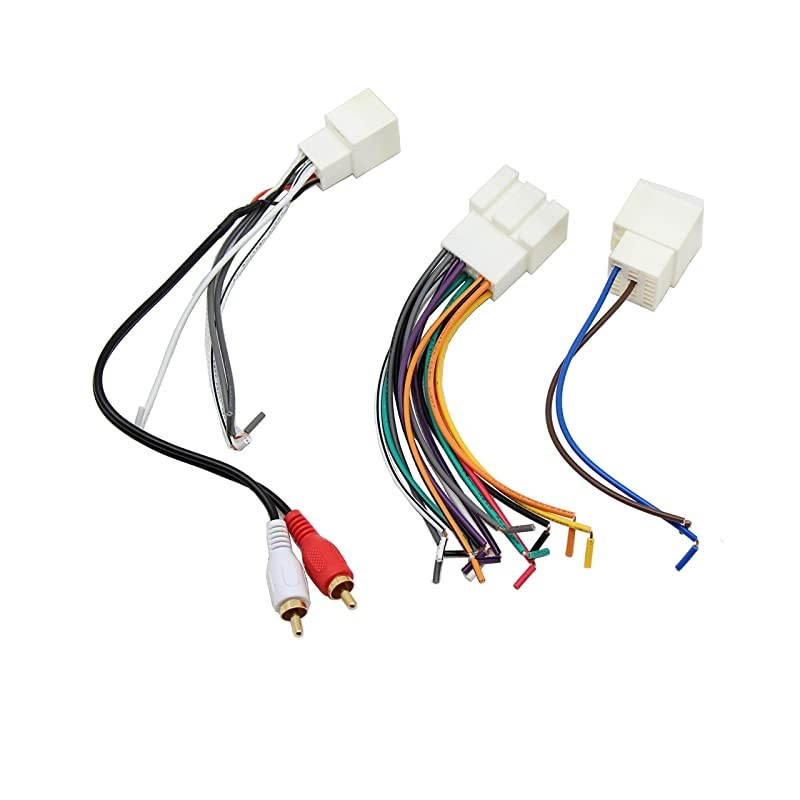 Car Aftermarket Stereo Radio Install AMP/Amplifier CD Player Wiring Harness with RCA Connector Premium Sound System for Ford 1998-2005, Lincoln/Mercury 1998-2003