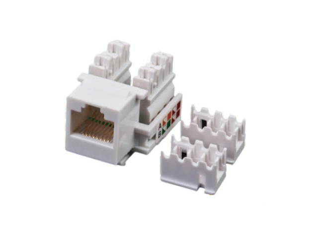 UTP CAT6 keystone jack 25-pack 110 IDC type 90 degree