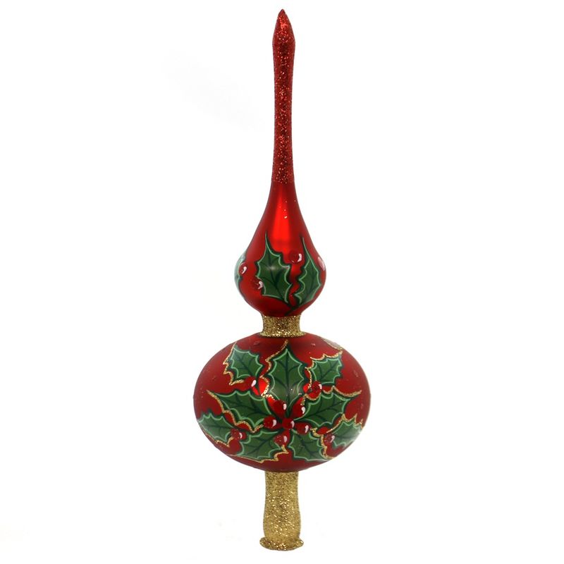 Tree Topper Finial 12.75" Bavarian Santa Finial Tree Topper  -  Tree Toppers