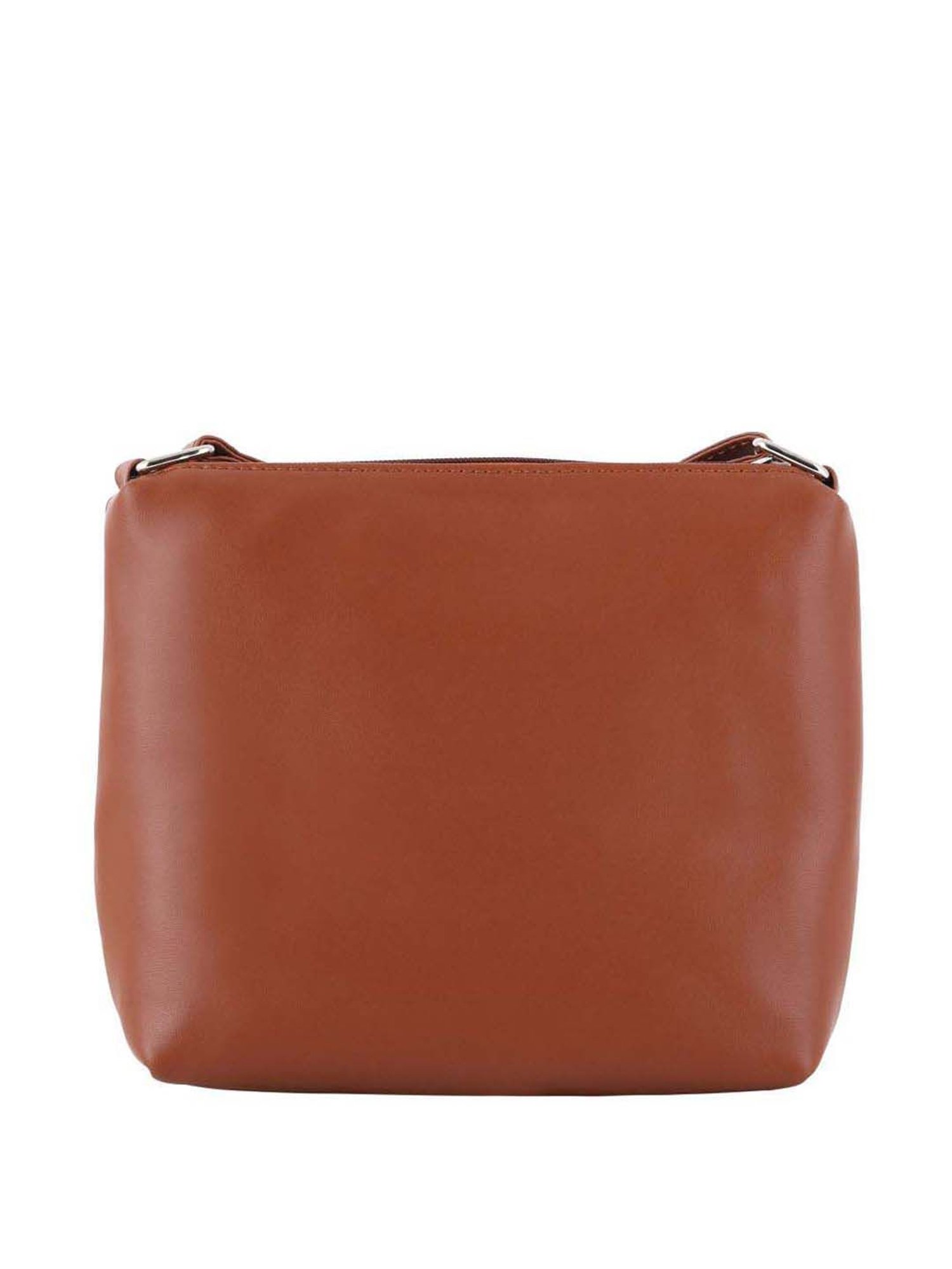 Toteteca Tan Printed Medium Sling Handbag