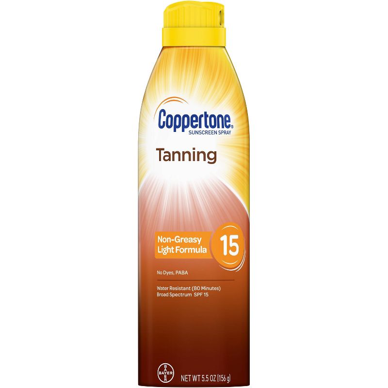Coppertone Tanning Dry Oil Sunscreen Spray - SPF 15 - 6oz