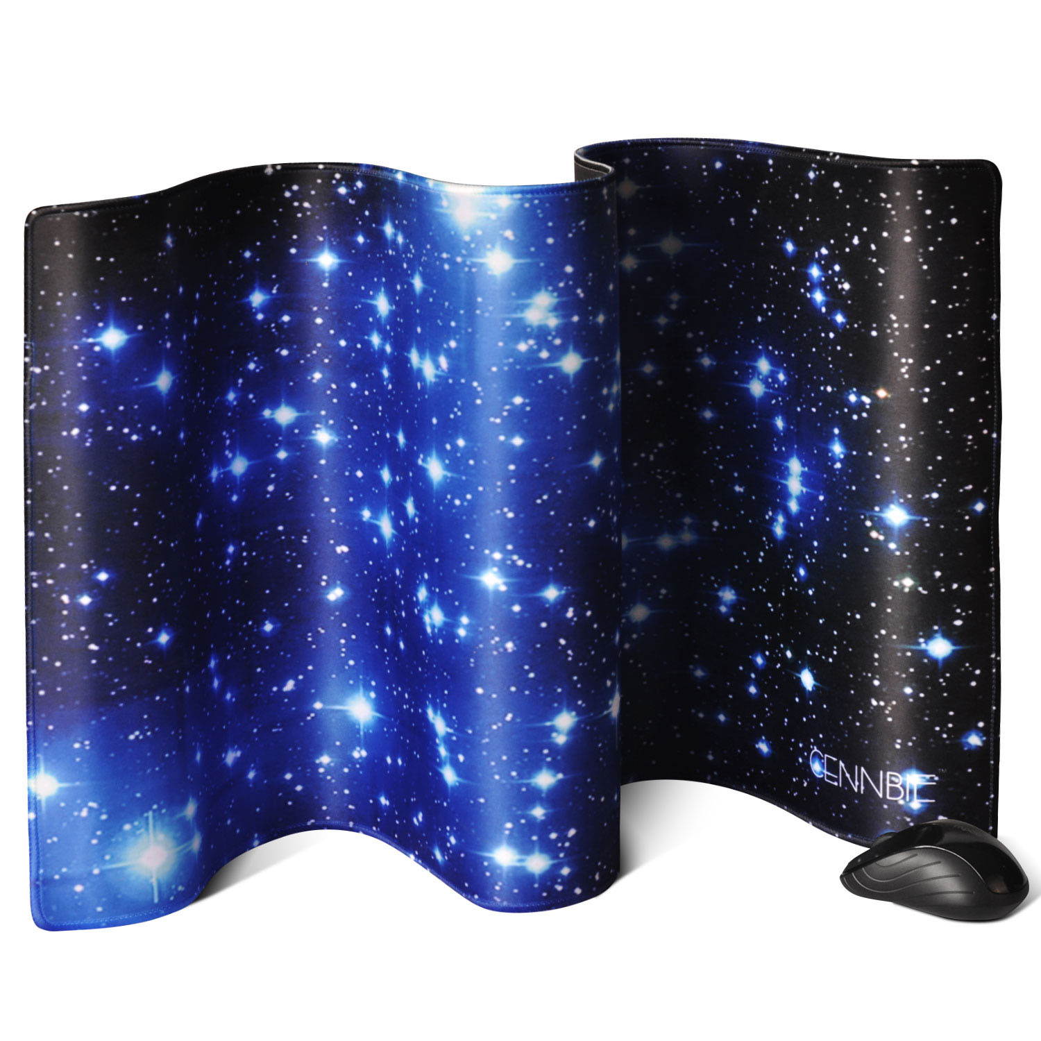 Cennbie Galaxy Extra Large XXL Gaming Mousepad Non-Slip Rubber Oblong MousePad for Computer Desk Stationery Accessories 35.4 x 15.5in