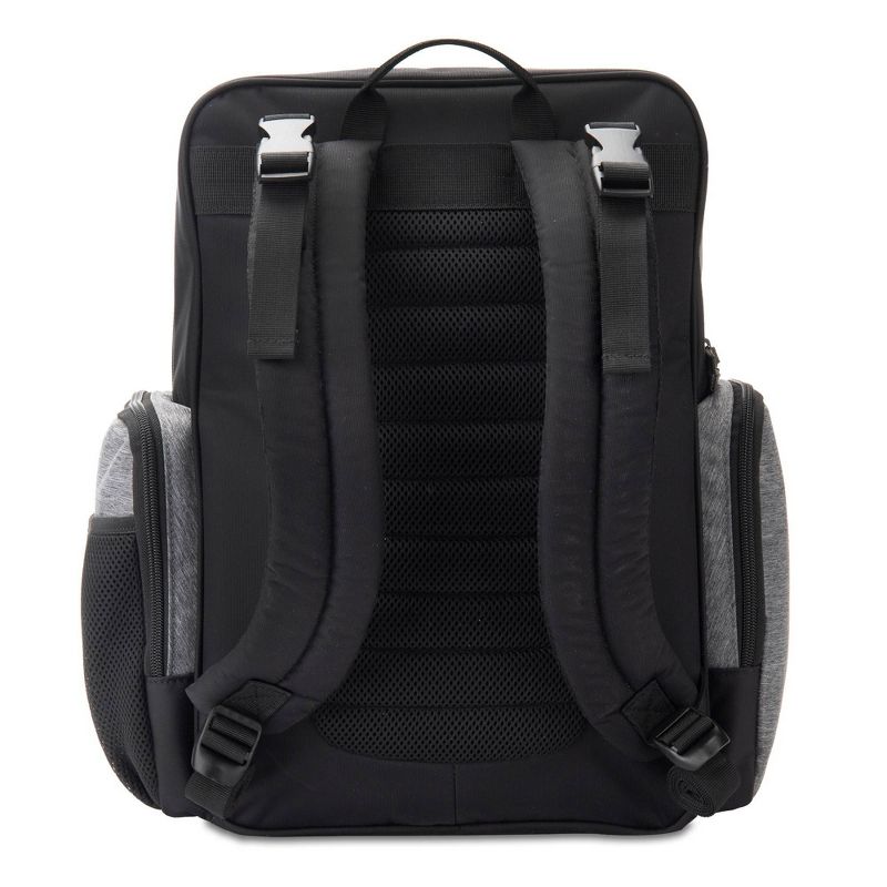 Eddie Bauer Atlas Sport Back Pack Diaper Bag with Ultra Fresh Anti-Microbial Protection - Black/Gray