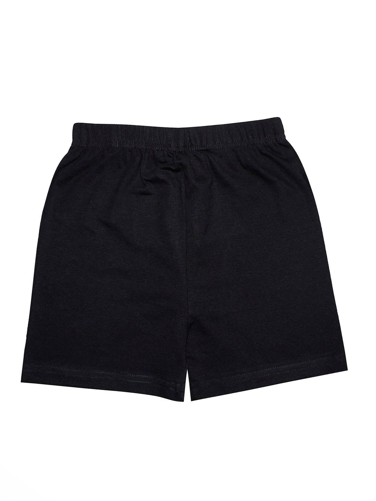 Kiddopanti Kids Black Solid Cycling Shorts (Pack Of 3)