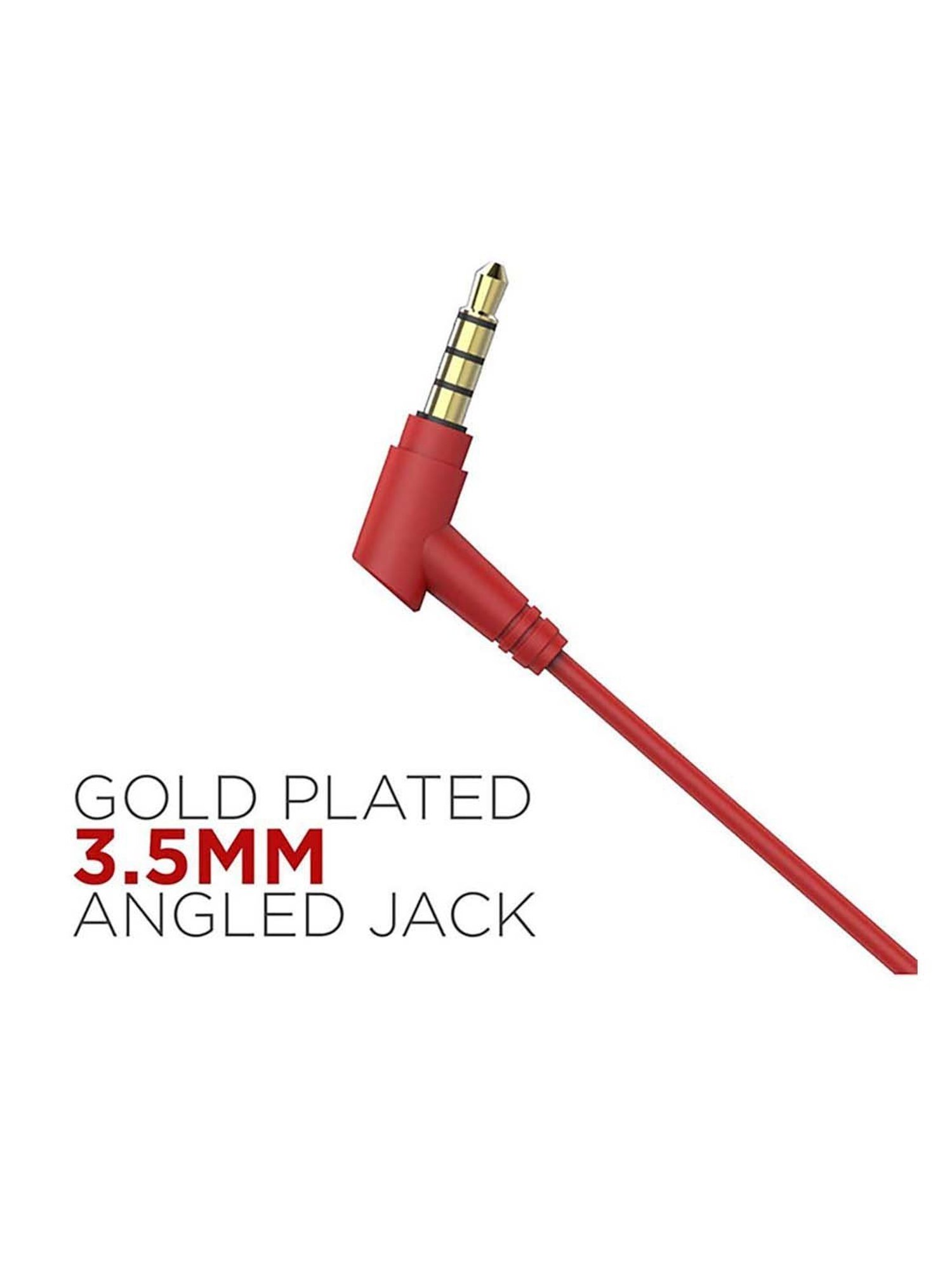 boAt Bassheads 102 in Ear Wired Earphones with Mic(Fiery Red)