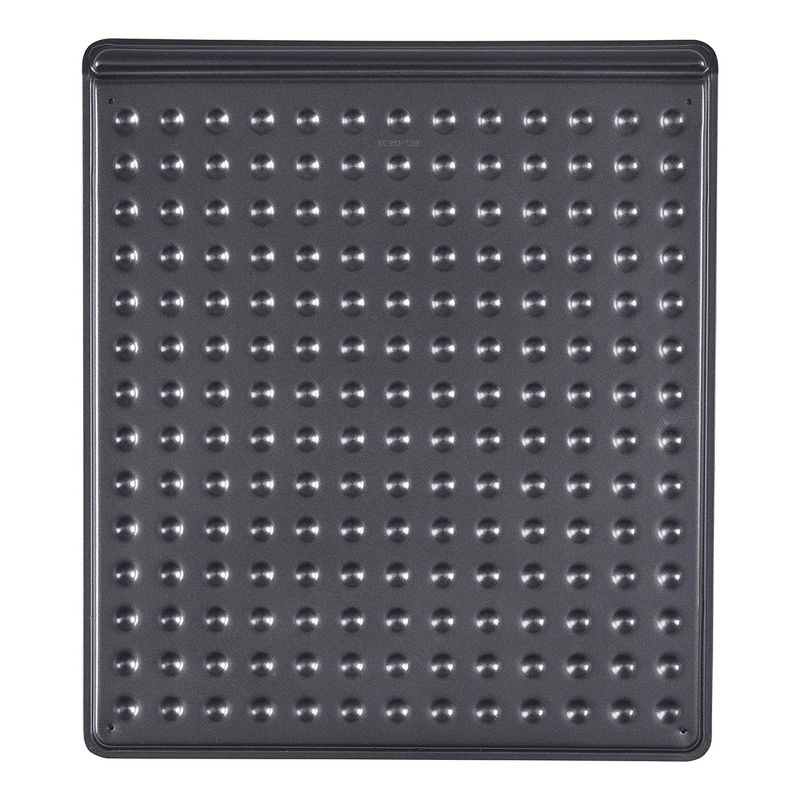 T-Fal Air Bake 14 x 16 Inch Aluminum Steel Non Stick Cookie Oven Bakeware Sheet Tray Pan for Baking and Cooking Pastries or Pizza, Dark (2 Pack)