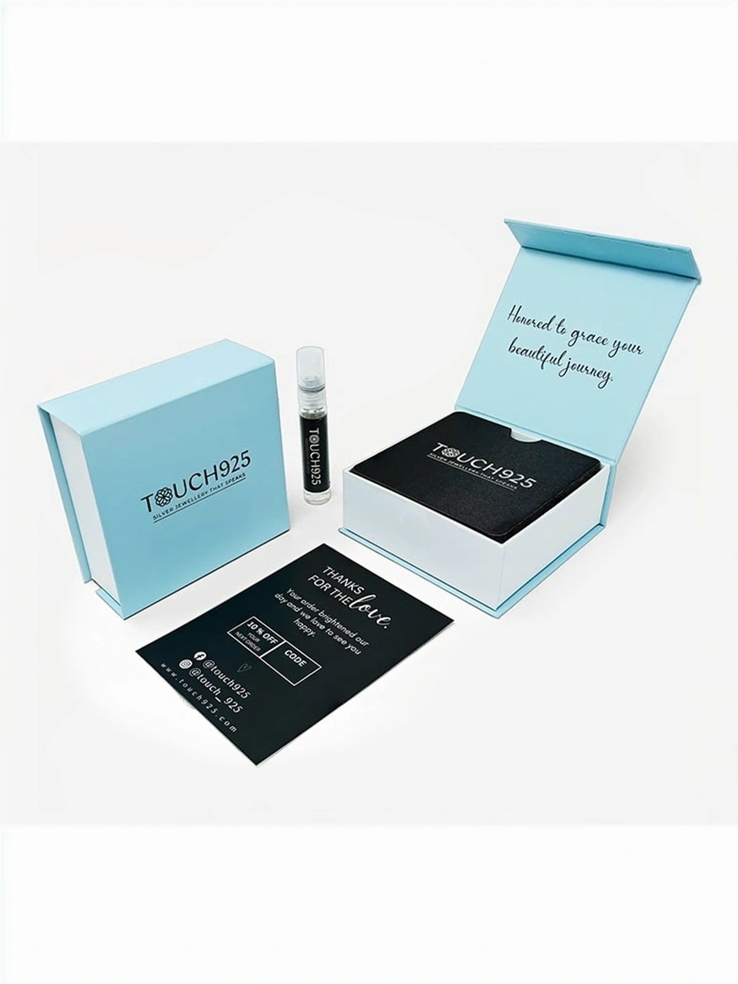 Touch925 Sterling Silver Timeless T Initial Chain Pendant