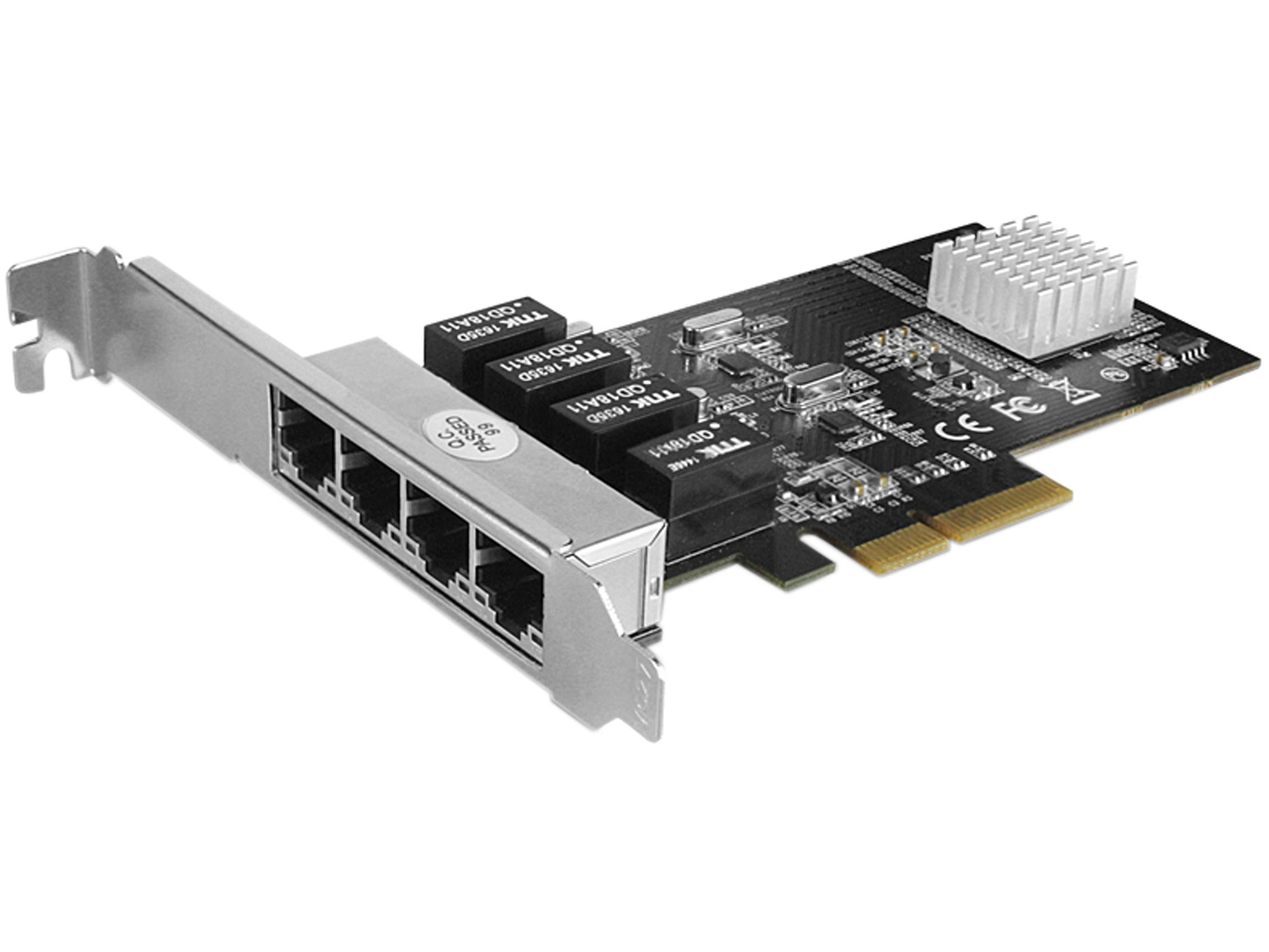 VANTEC UGT-PC100GNA 4-Port PCIe Gigabit Ethernet Network Adapter Card