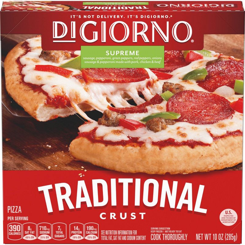 DiGiorno Traditional Crust Supreme Frozen Pizza - 10oz