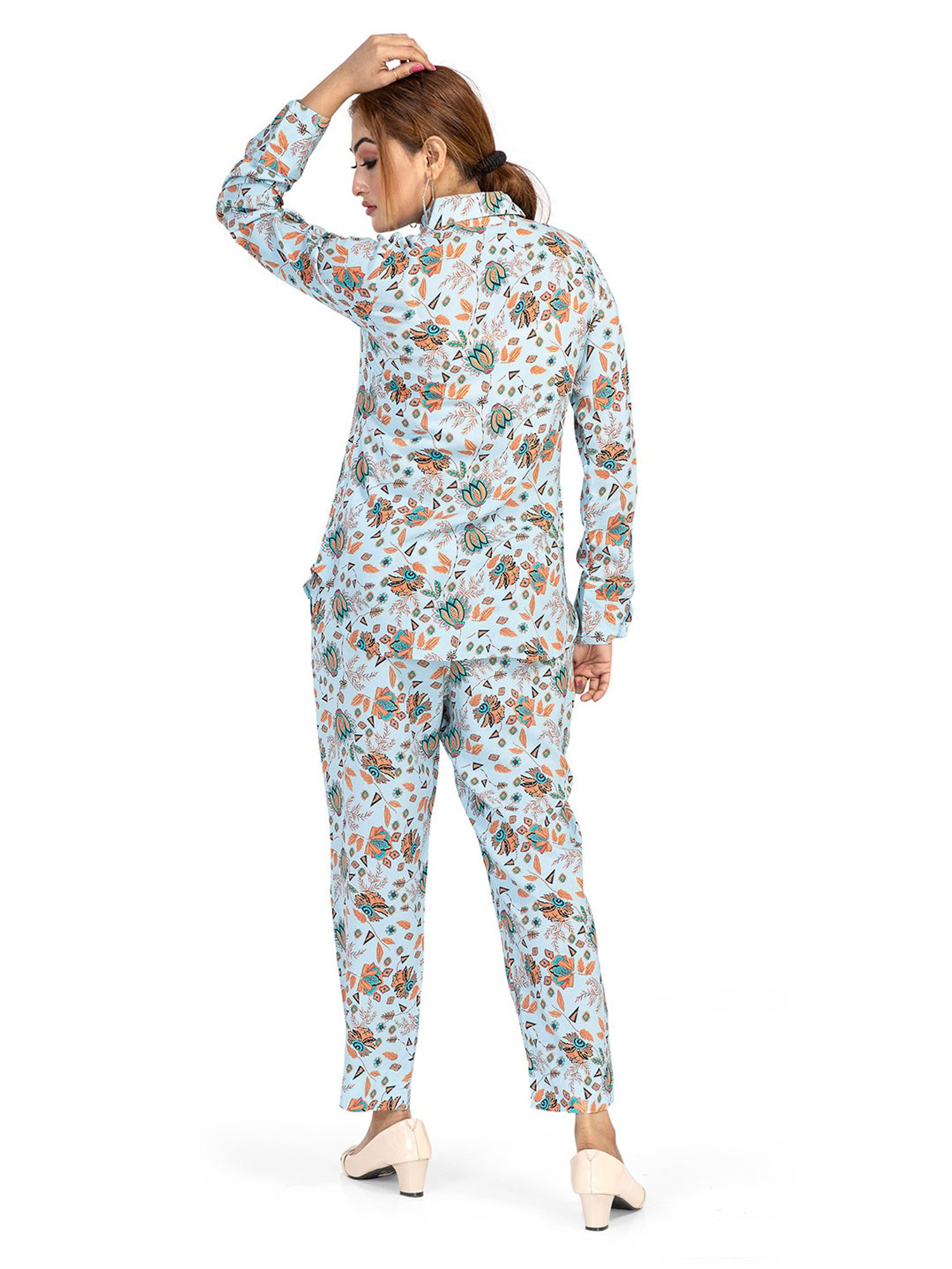 Nino Bambino Multicolor Printed Shirt With Pants