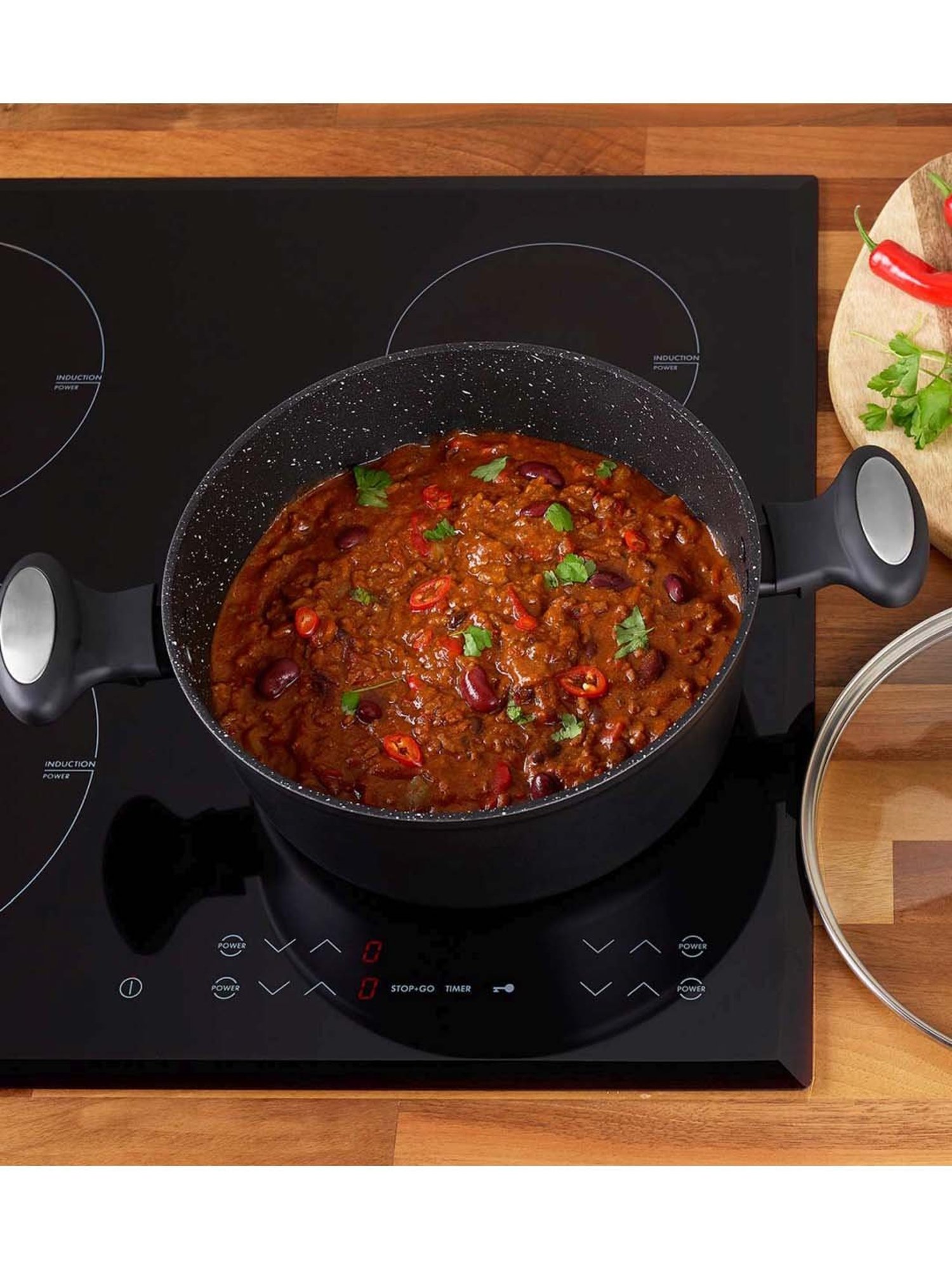 Zyliss Black Aluminium Stock Pot With Lid