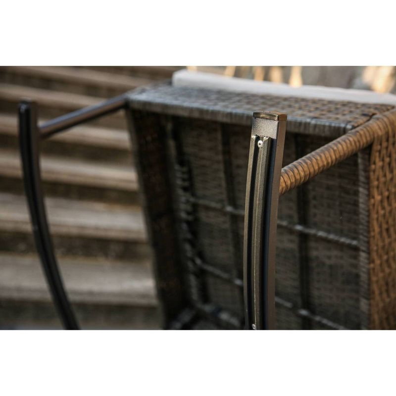 3pc Patio Bistro Set Cream - Patio Festival