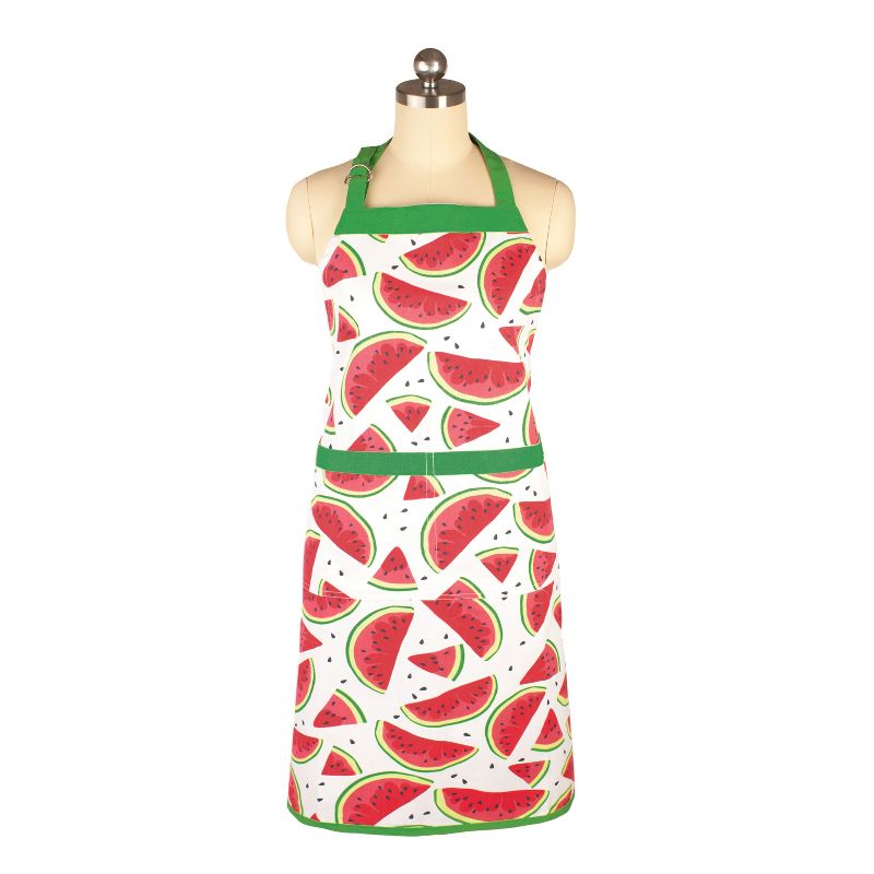 Cooking Apron Watermelon Print Green/Red - Mu Kitchen
