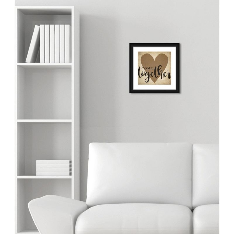 18" x 18" Matted to 2" Vintage Picture Framed Black - PTM Images