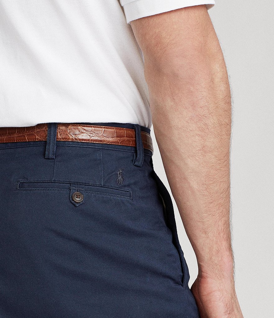 Roundtree & Yorke Big and Tall Performance 9#double; and 11#double; Inseam Flat Front Herringbone Print Shorts