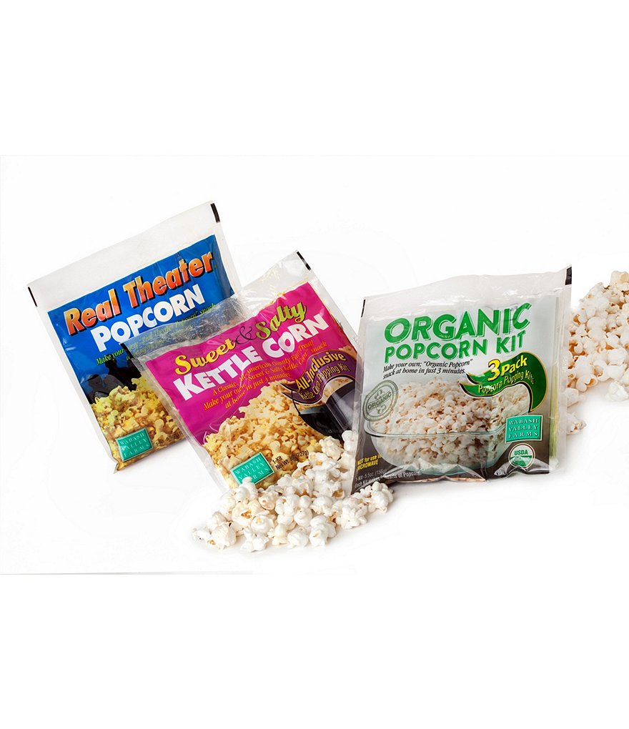 Wabash Valley Farms Stainless Steel Whirley-Pop Popcorn with Sip & Snack Set