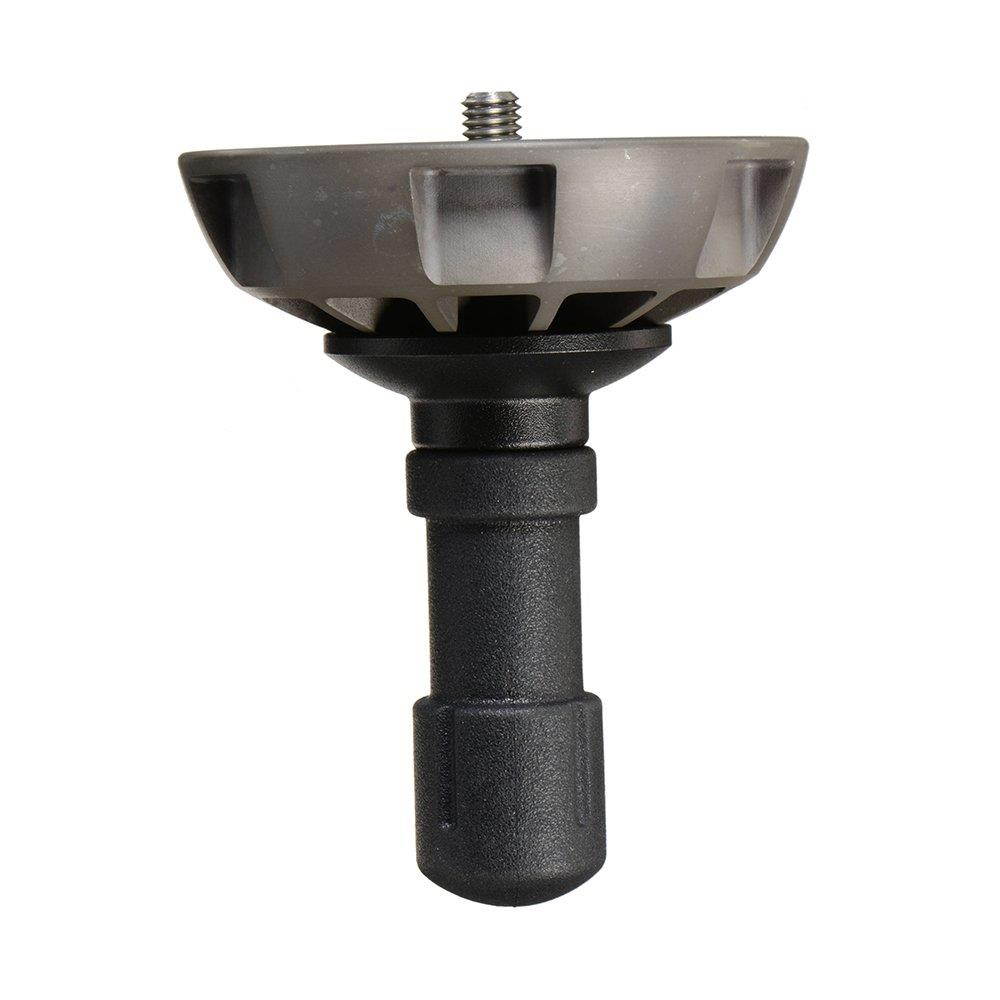 Manfrotto 500BALL 100mm Half Ball Leveler with 3/8-Inch Screw for 100mm Bowl Tripods - Replaces 3141BALL (Black)