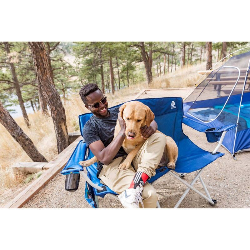 Sierra Designs Double Folding Chair - Blue